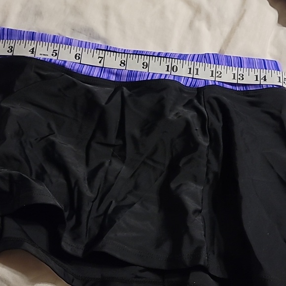 2 piece swim skort set small swim dress with zipper pocket tankini cute - Picture 8 of 10